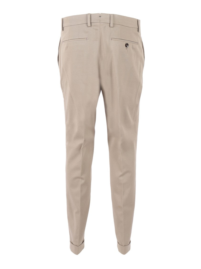 Berwich Tailored Slim-Fit Trousers With Cuffed Hem