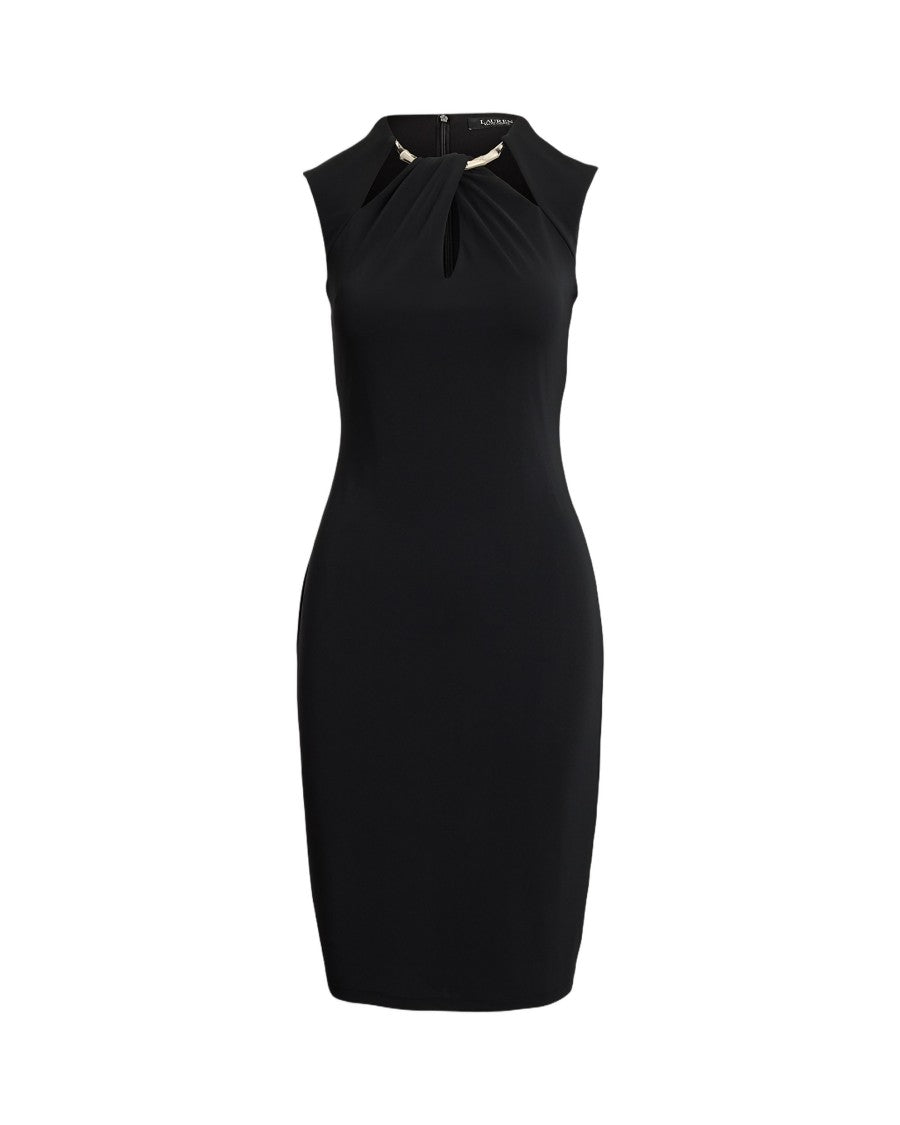 Lauren Ralph Lauren Short Sleeve Cocktail Dress With Twisted Neckline