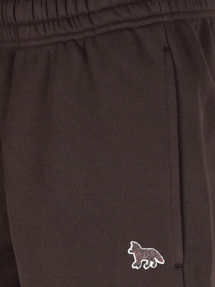 Maison Kitsuné Relaxed Fit Jogging Shorts With Drawstring Waist And Logo Patch