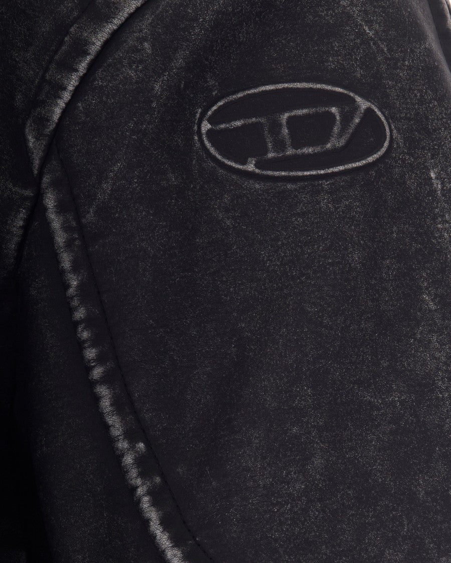 Diesel Black Alex Polyurethane Jacket