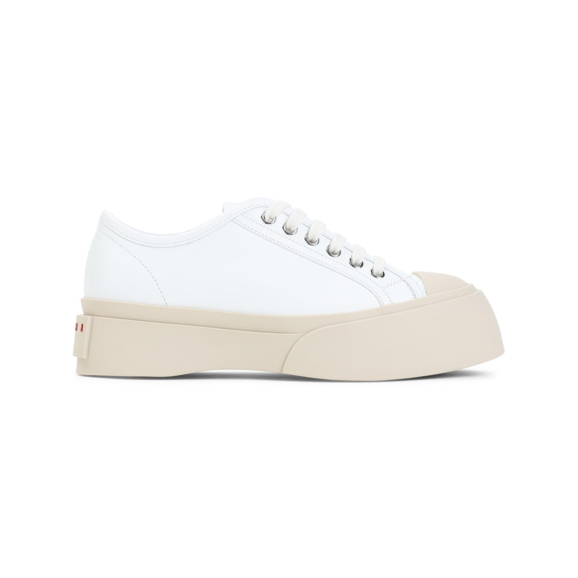 Marni Modern White Calf Leather Sneakers