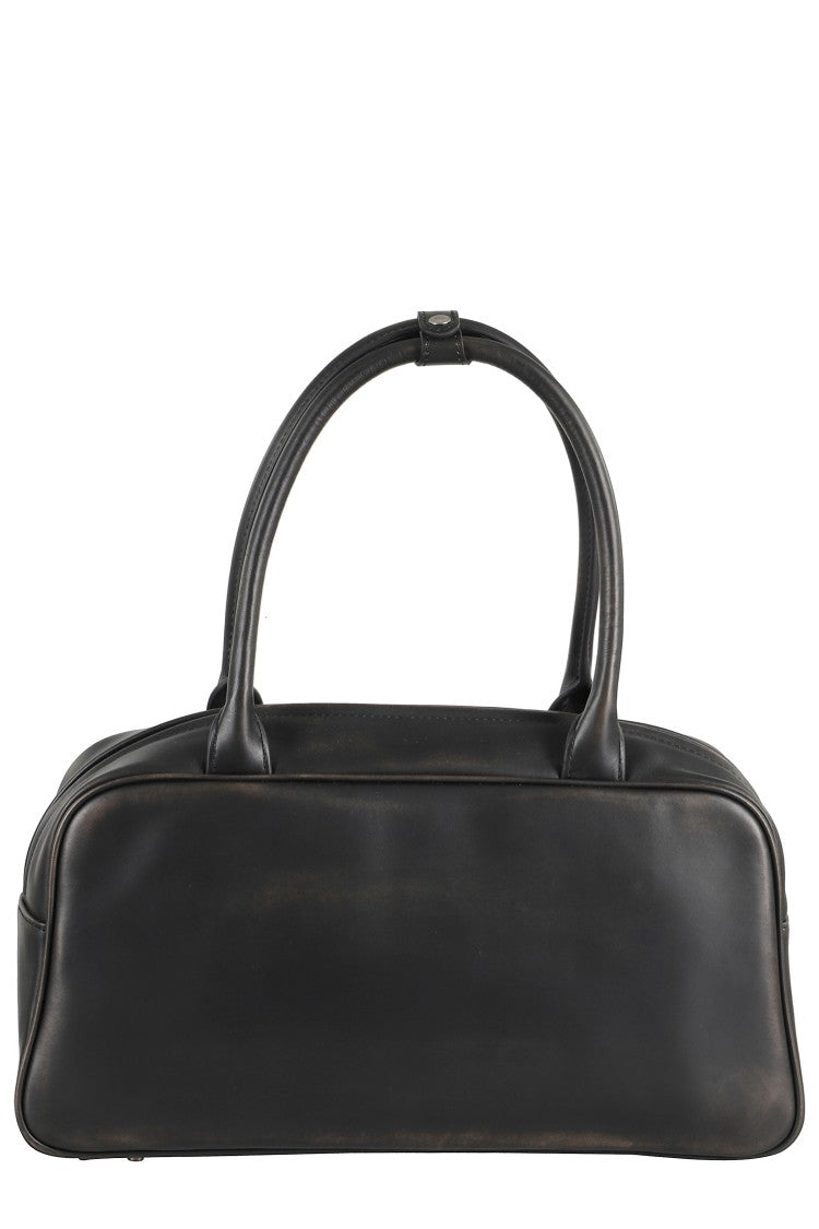 Misbhv Vintage-Inspired Shoulder Bag With Distressed Finish