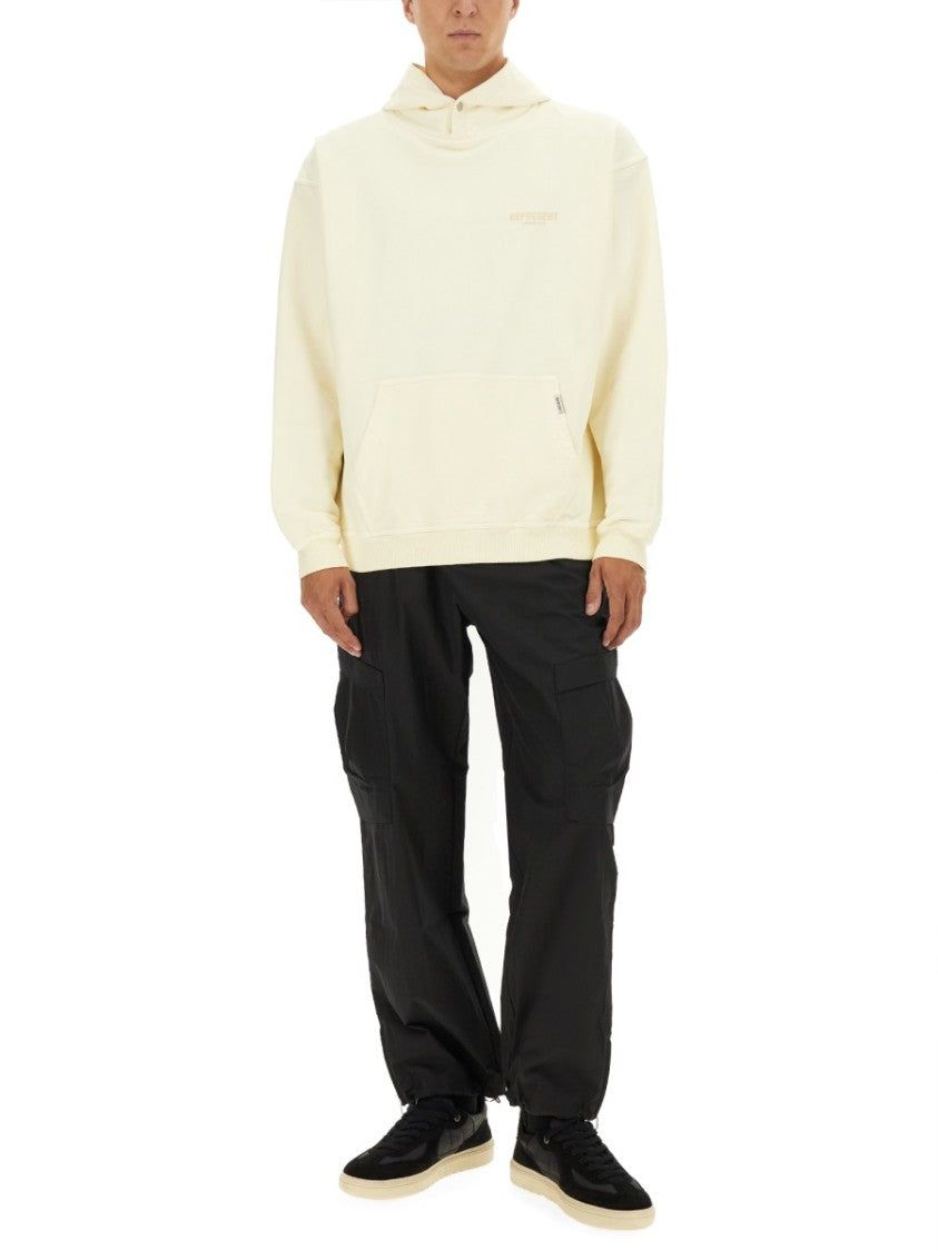 Represent Relaxed Fit Off-White Hoodie