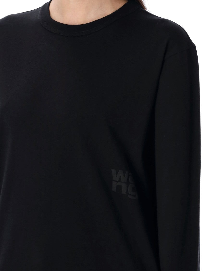T By Alexander Wang Shrunken Tee Essential Long Sleeve