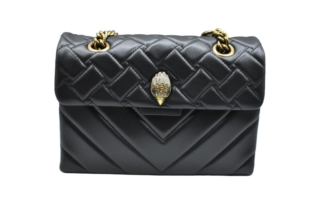 Kurt Geiger Structured Quilted Handbag With Gold-Tone Clasp