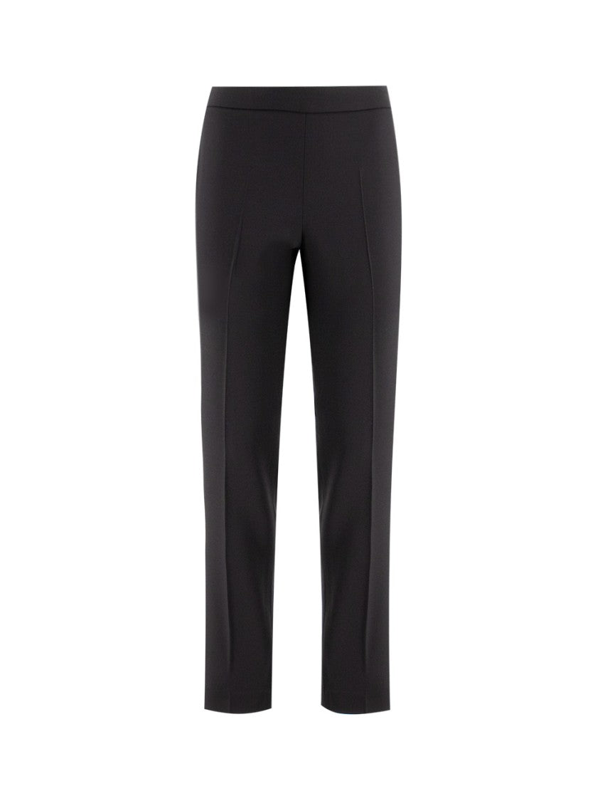 Fabiana Filippi Skinny Black Trousers With Side Zip Fastening