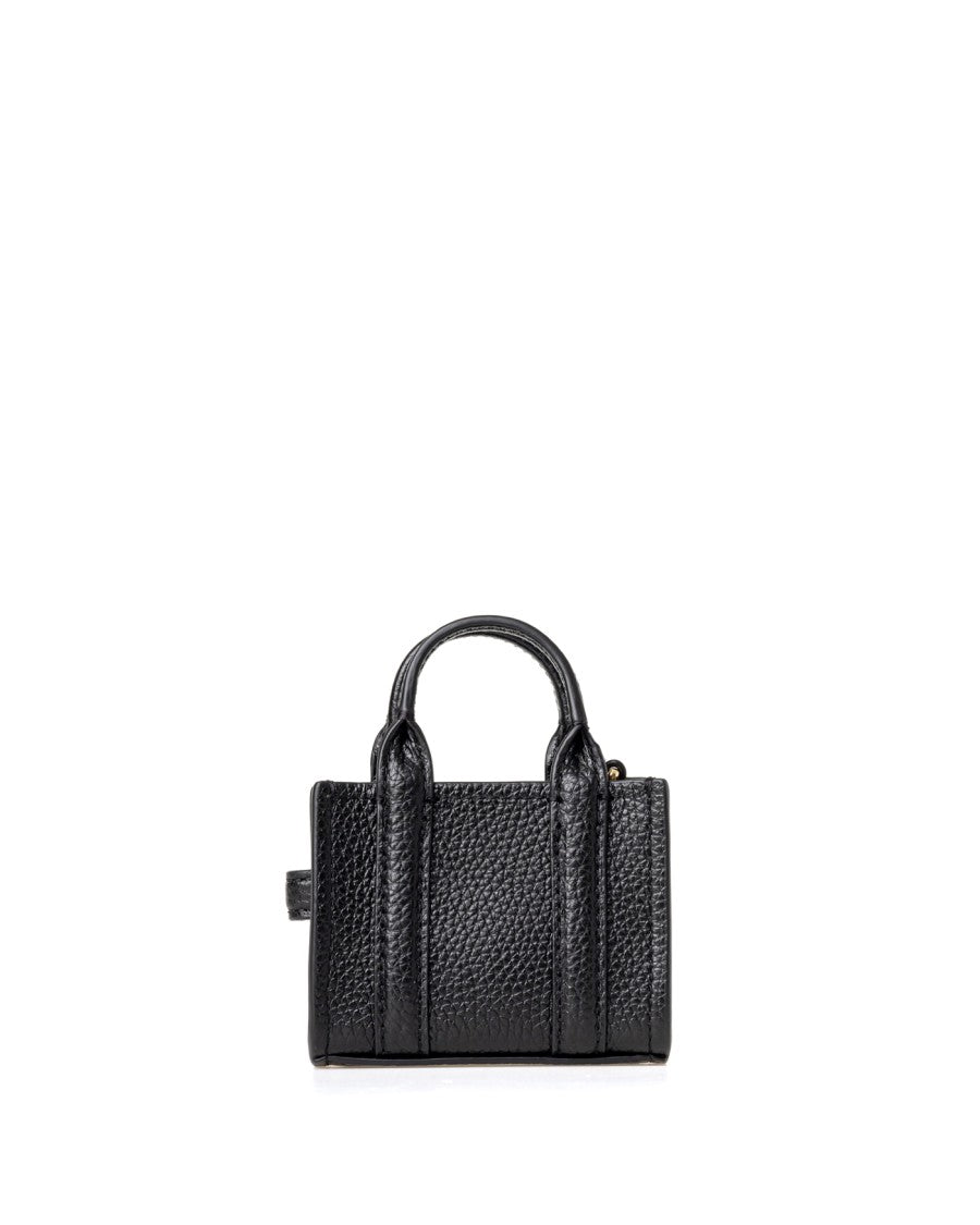 Marc Jacobs Nano Leather Charm With Iconic Branding