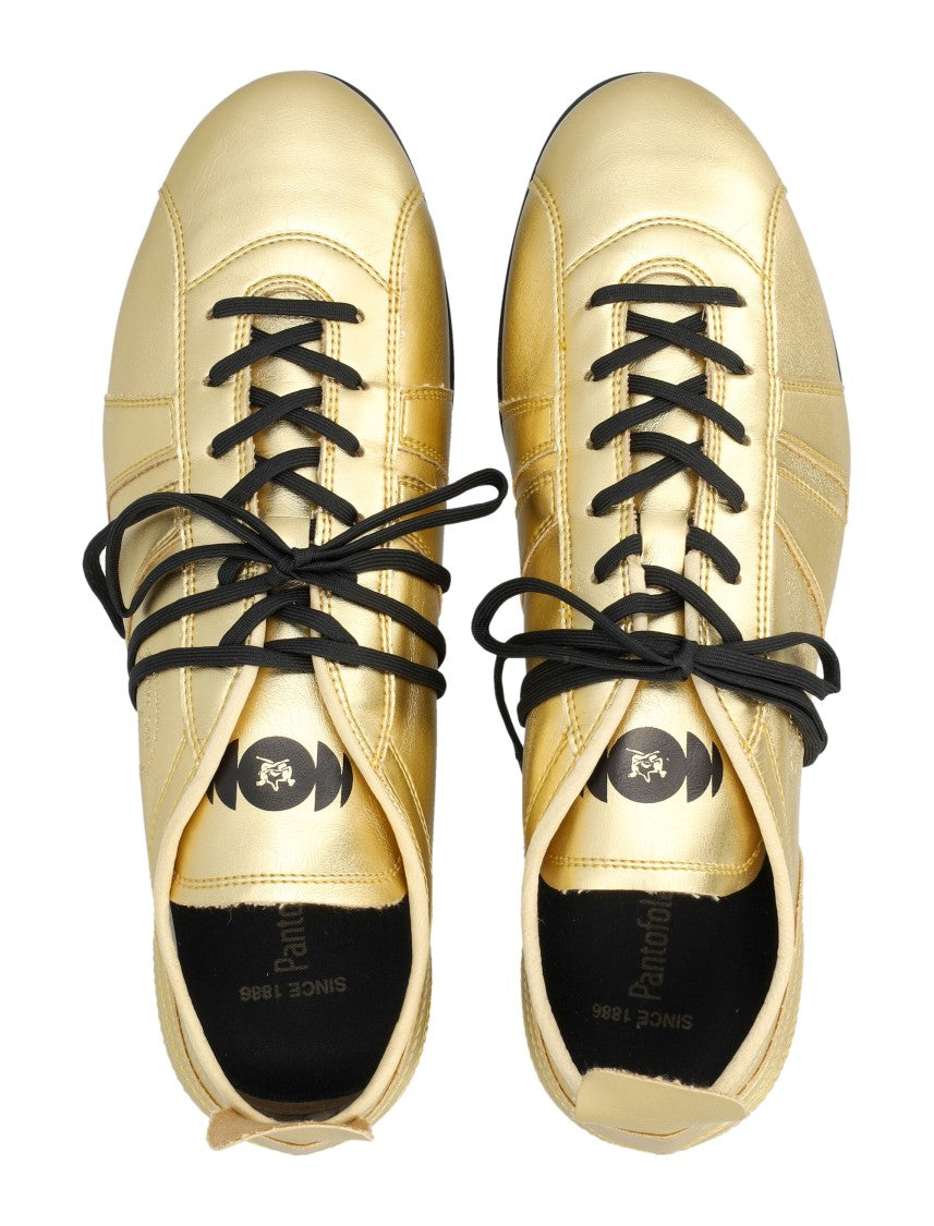 Pantofola D'oro 540 Vibram Sole Metallic Gold Sneakers