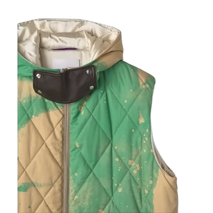 Oamc Sleeveless Quilted Vest With Unique Diamond Pattern