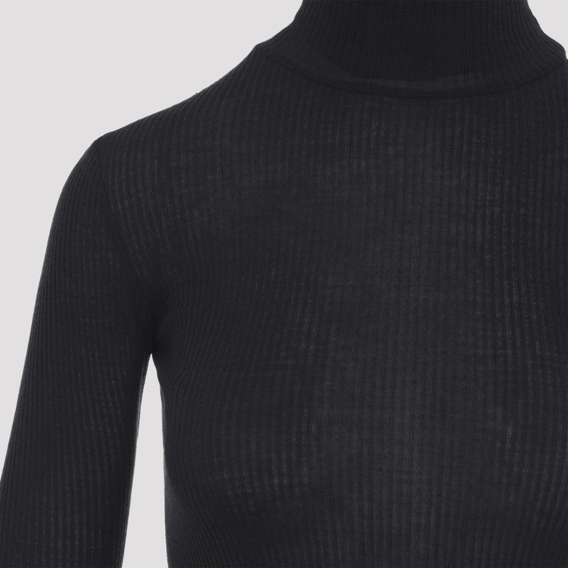 Lemaire Seamless Black Wool Top