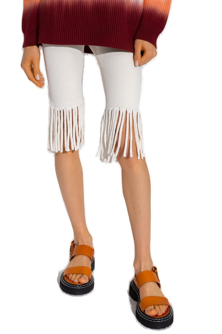 Proenza Schouler Knit Fringe Bike Shorts