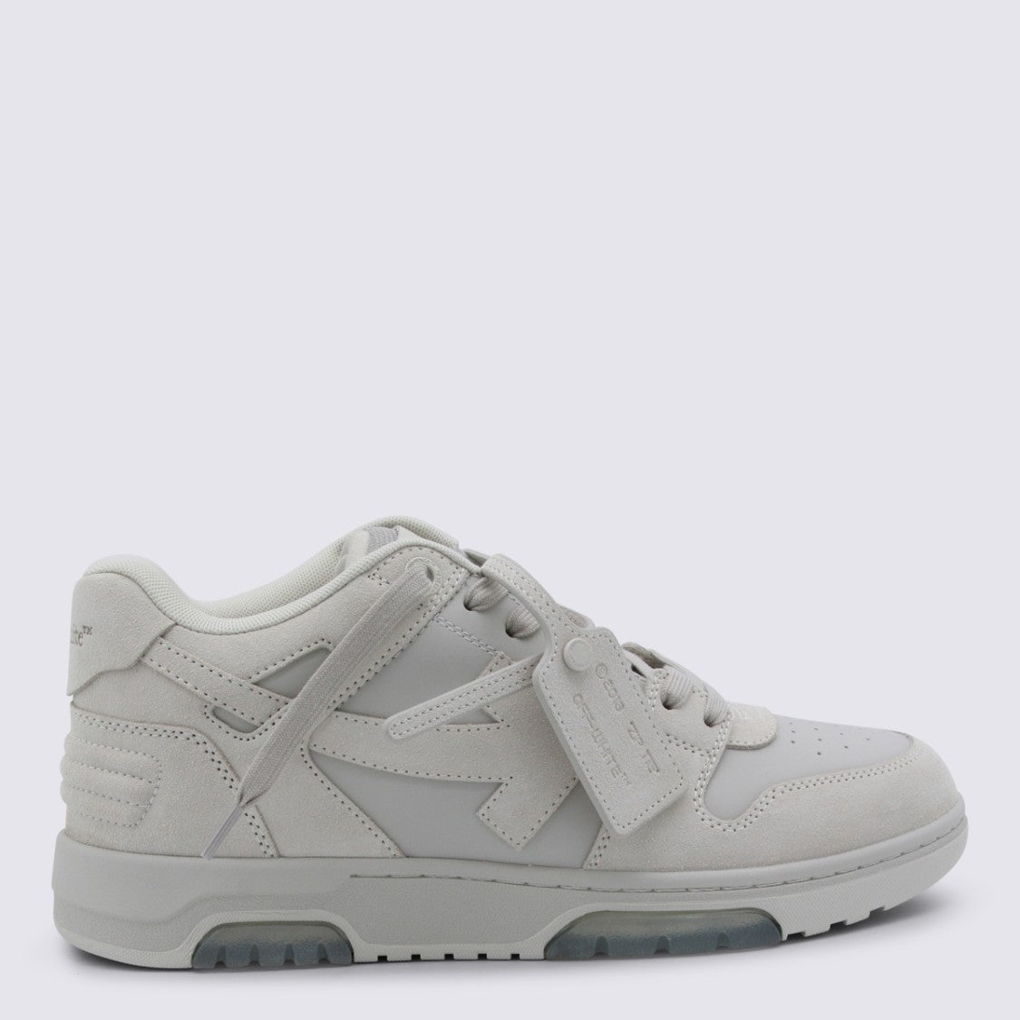 Off-White White Chunky Sneakers With Black And Orange Accents