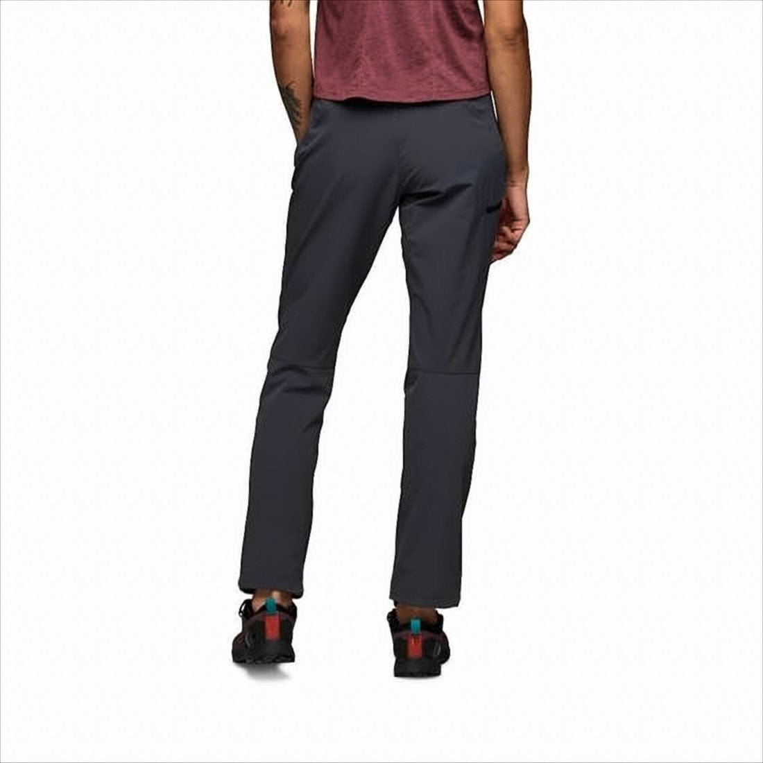 Black Diamond Straight Black Pants With Streamlined Silhouette And Tailored Fit