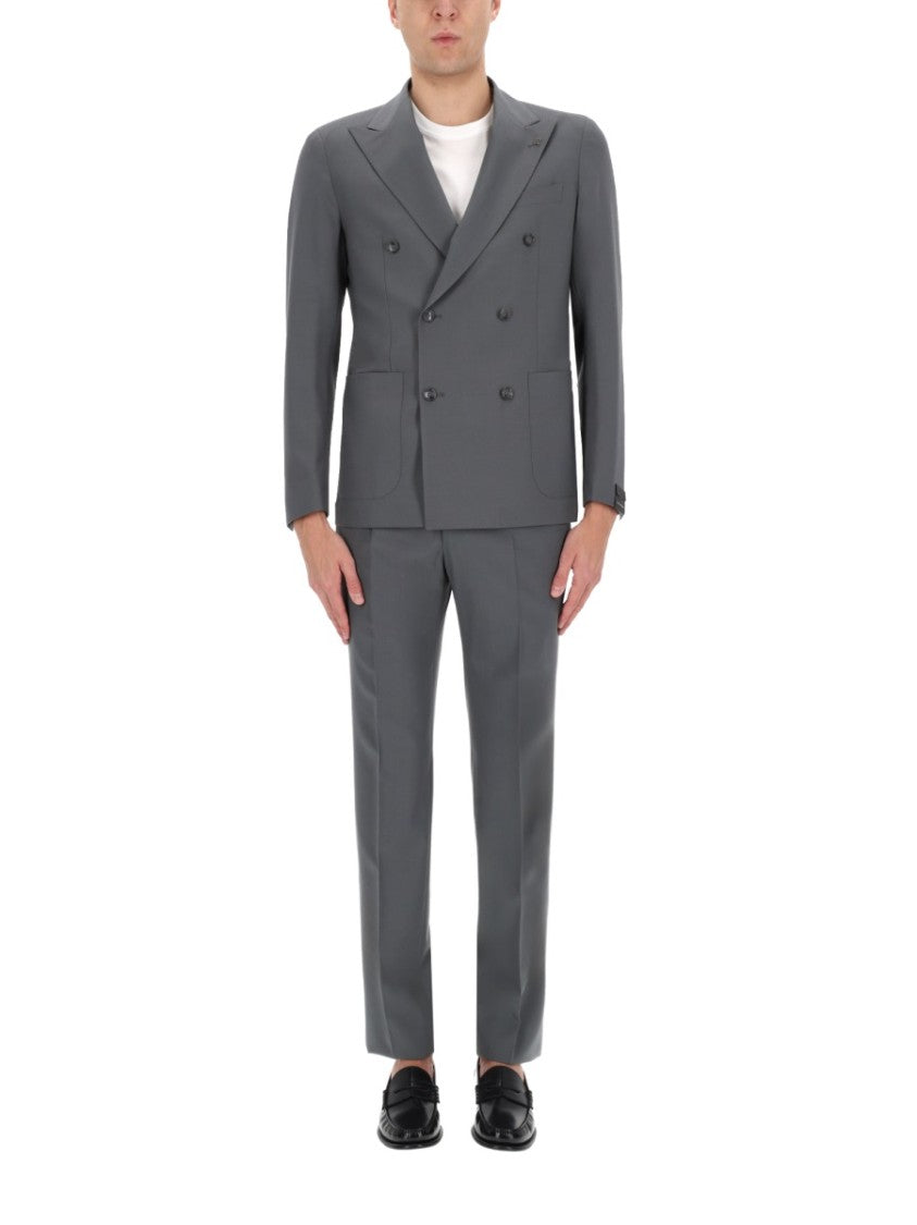 Tagliatore Virgin Wool Blend Tailored Suit