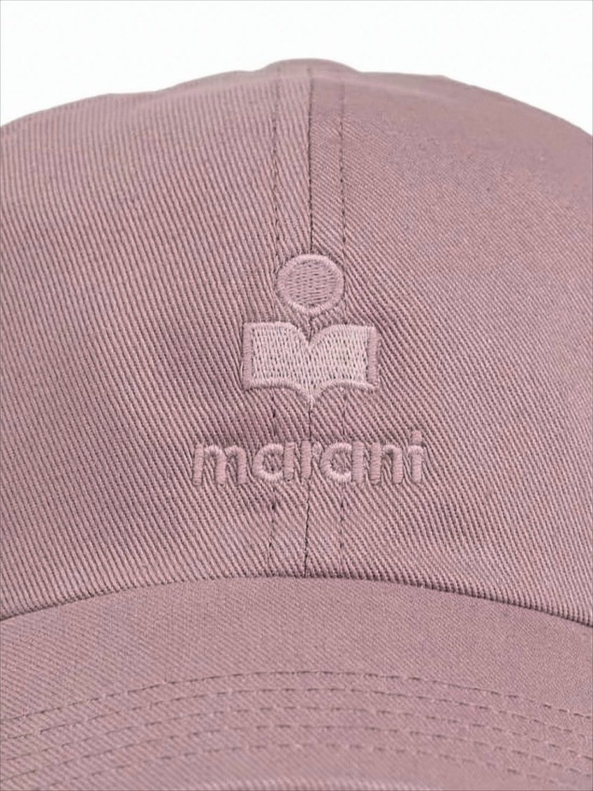 Isabel Marant Muted Mauve Cotton Cap With Curved Brim