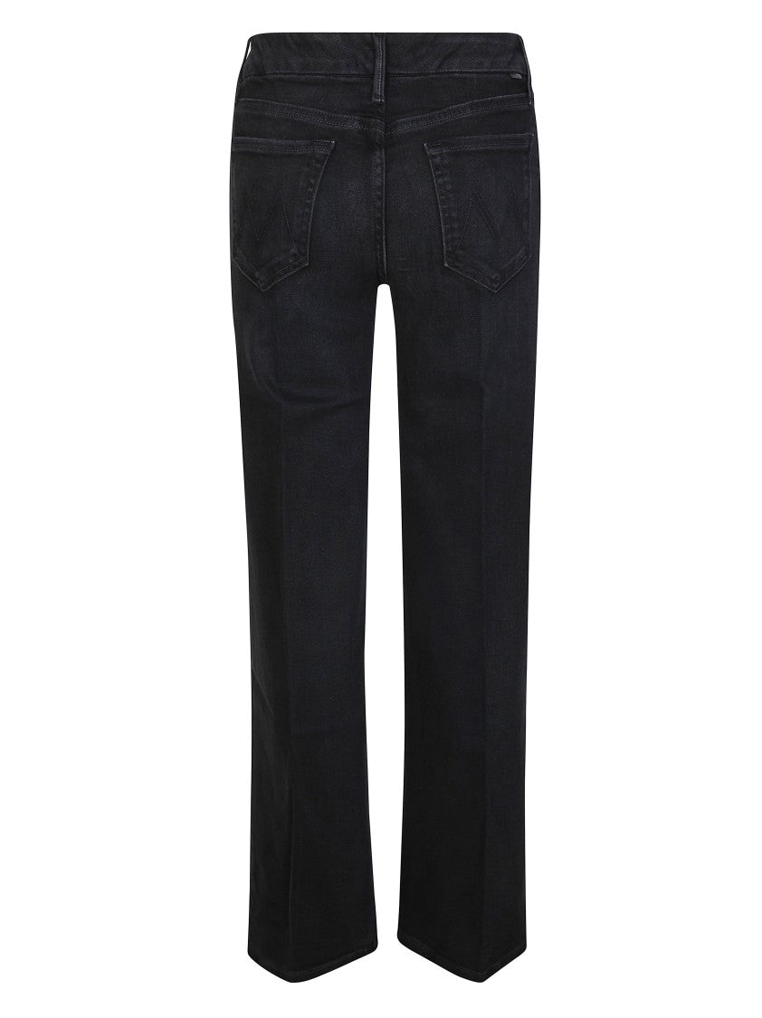Mother Faded Black Roller Faded Denim Jeans