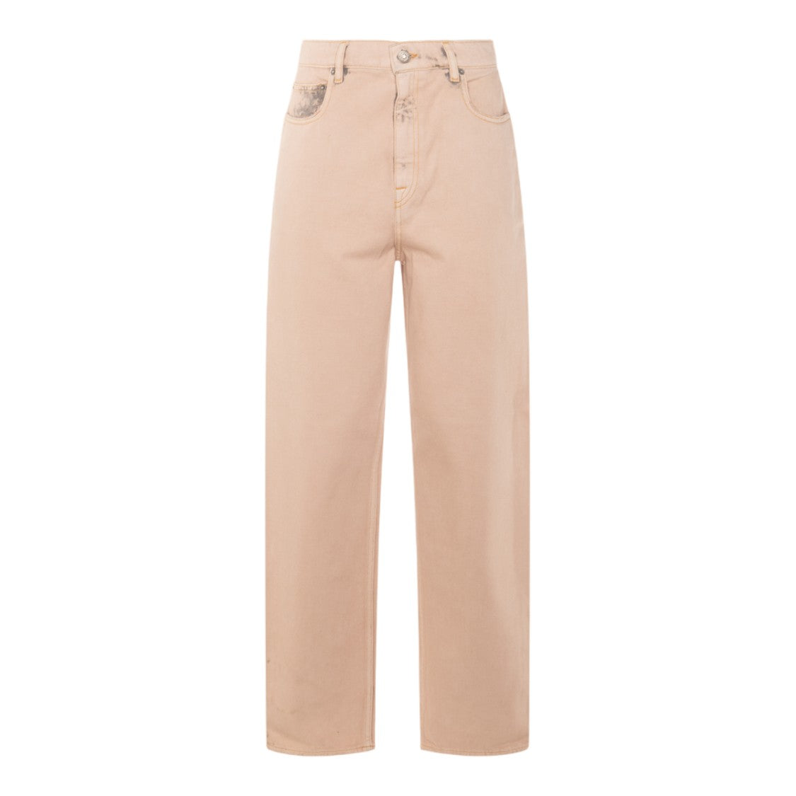 Golden Goose High-Waisted Straight-Leg Jeans With Distressed Detail