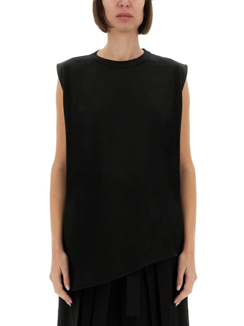 Fabiana Filippi Asymmetrical Hem Jersey Top