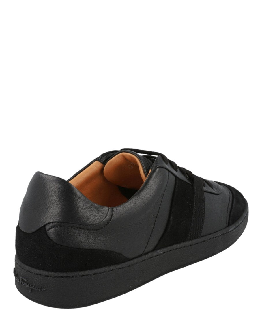 Ferragamo Garda Suede & Leather Sneakers
