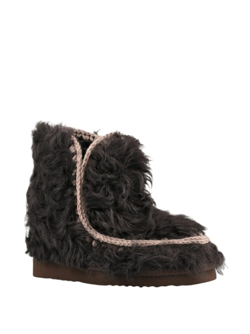 Mou Eskimo 18 Sheepskin Crochet Wool Boots