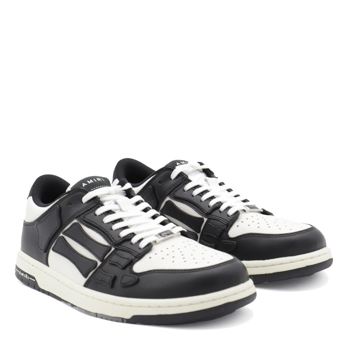 Amiri Black And White Leather Sneakers