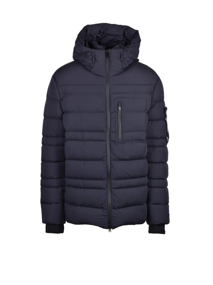 Peuterey Navy Blue Praxi Ns Quilted Down Polyamide Jacket