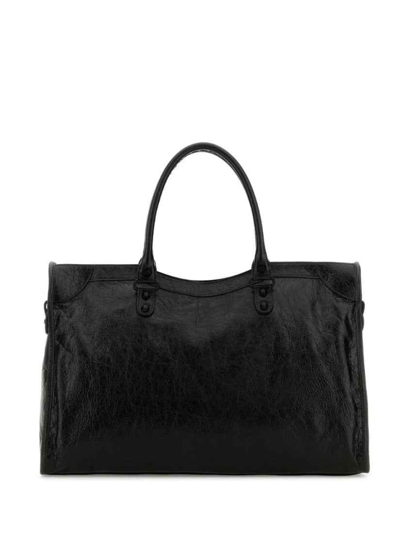 Balenciaga Rectangular Black Lamb Leather Bag