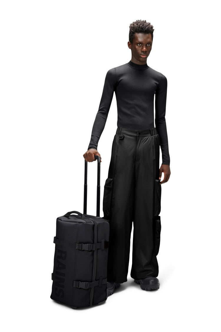 Rains Black Cabin Bag With Spacious Compartments