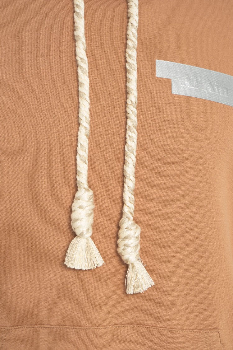 Al Ain Oversized Cotton Jersey Hoodie With Tennis Court Graphic