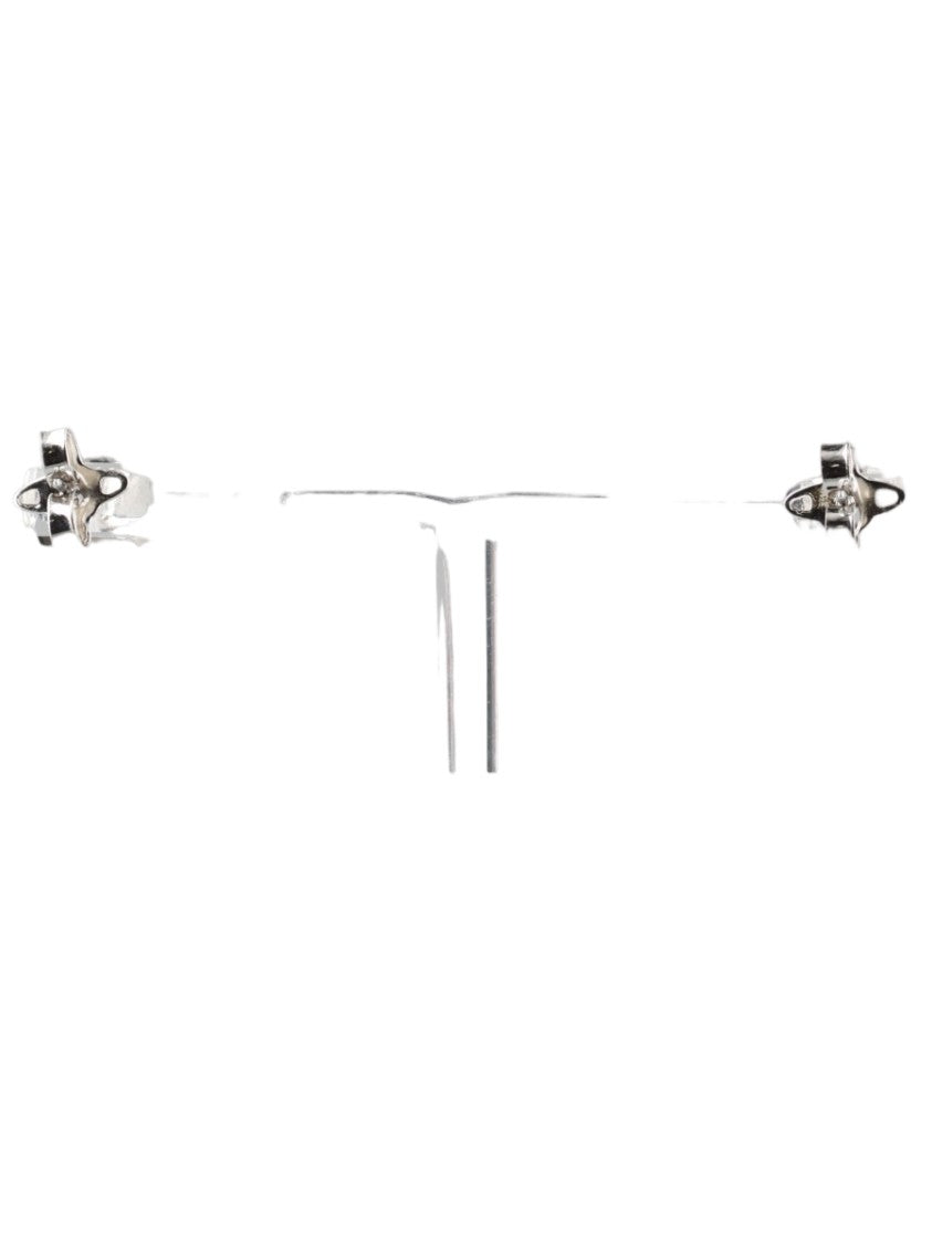 Vivienne Westwood Olga Oval-Shaped Silver Stud Earrings