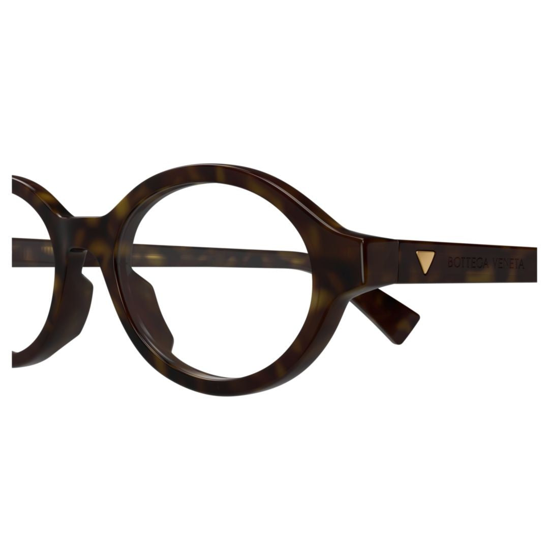 Bottega Veneta Bv1367o Rounded Tortoiseshell Eyeglasses