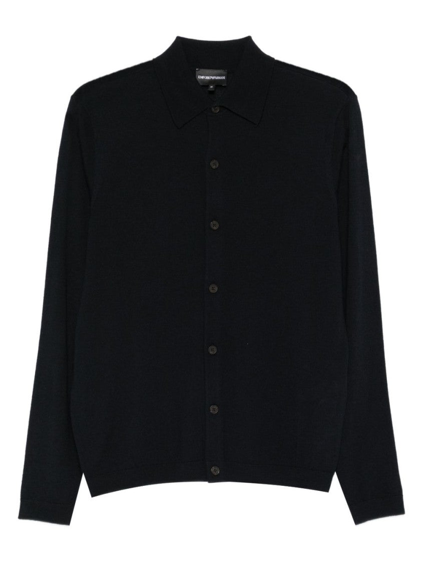 Emporio Armani Cardigan In Midnight Blue