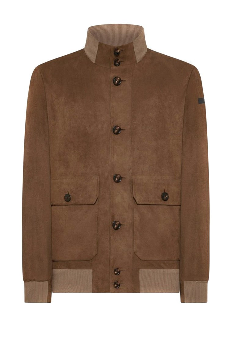 Rrd Beige Lightweight High Collar Modern Jacket