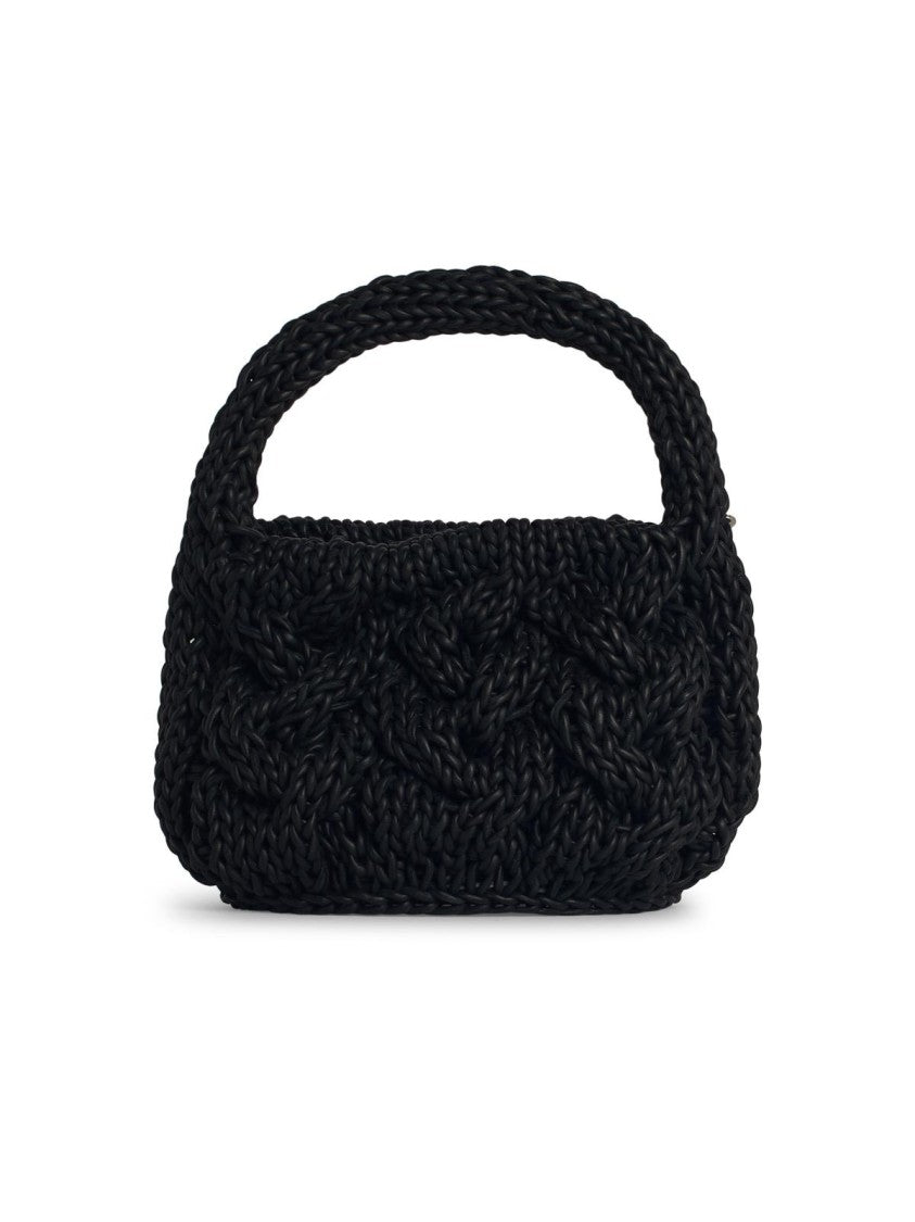 J. W. Anderson Knit' Black Leather Bag