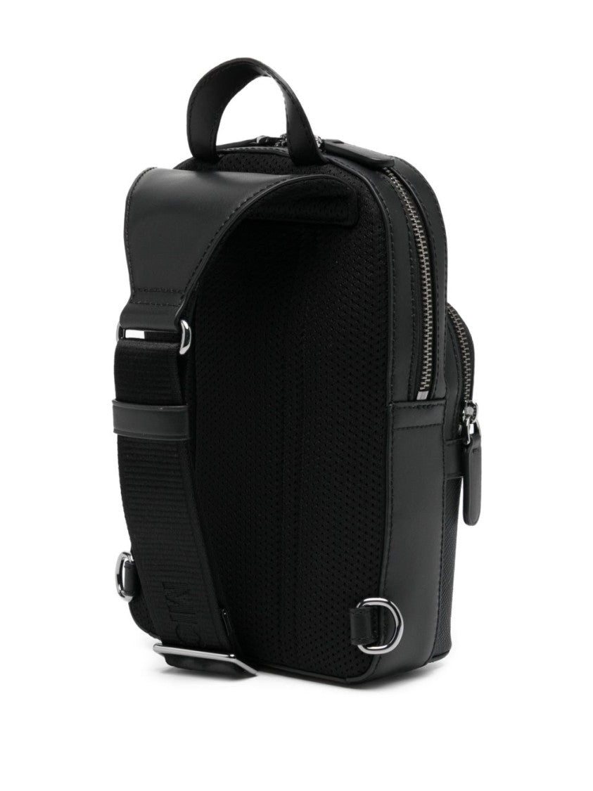 Michael Kors Black Edison Logo Slingpack Shoulder Bag