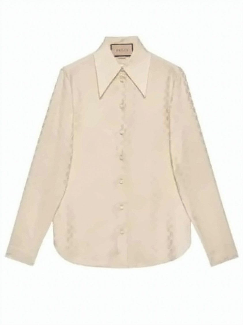 Gucci Long-Sleeved Silk Shirt