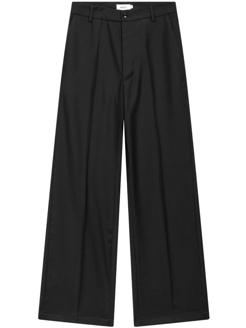 Barena Wide-Leg Trousers With High Waist And Pleated Detail