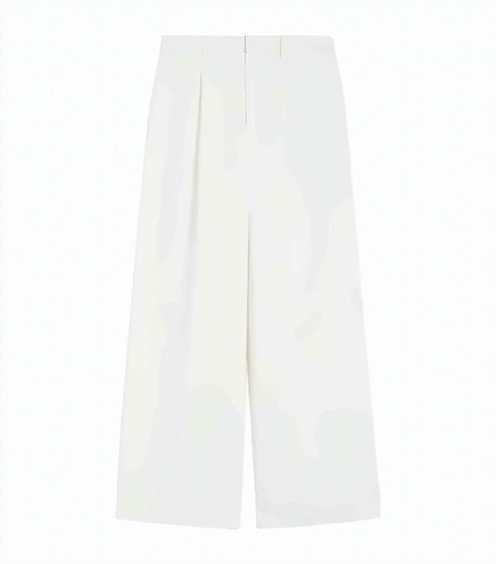Max Mara Straight-Leg Pants With High Waist And Pleated Front