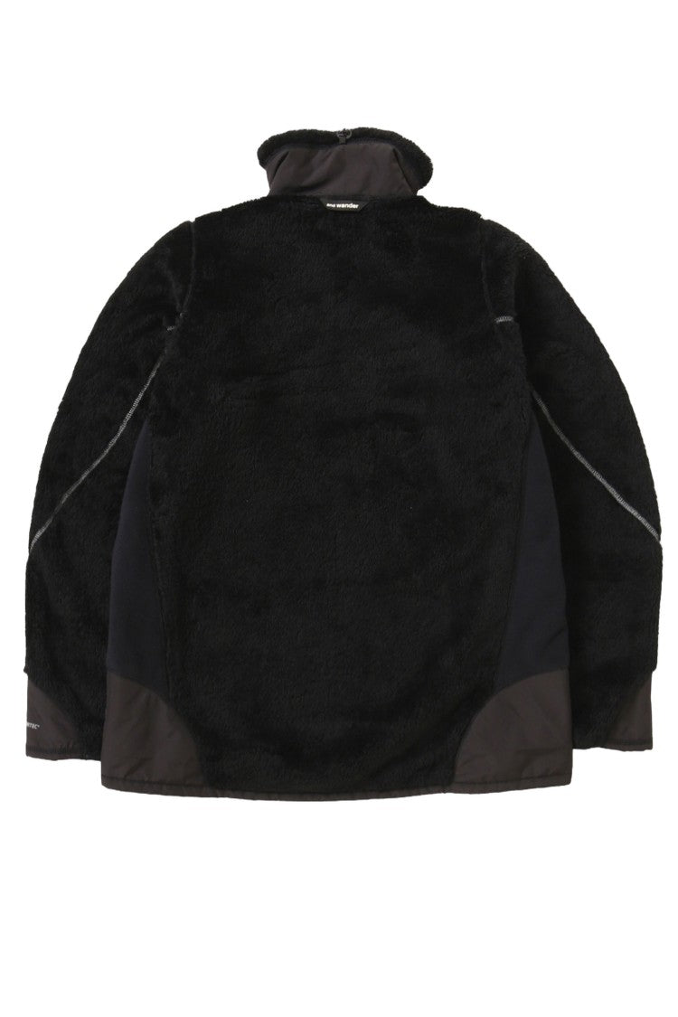 And Wander Black High Loft Fleece Jacket