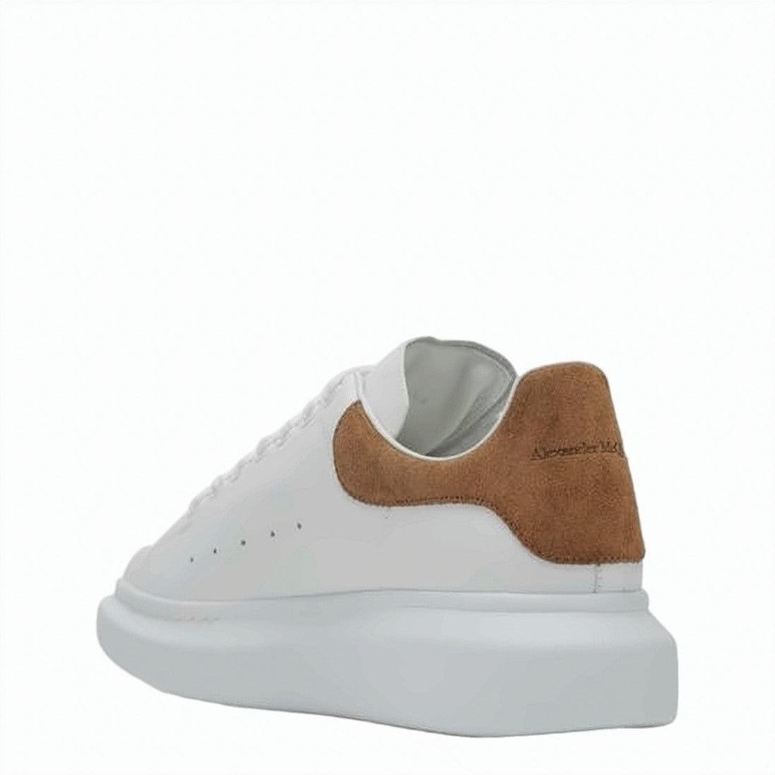 Alexander Mcqueen White Calf Leather Sneakers