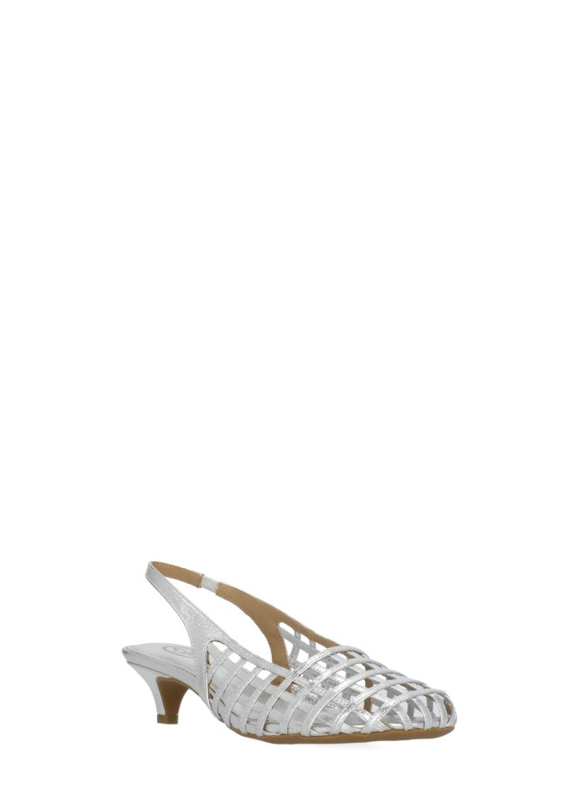 Ash Silver Enji Cut-Out Pumps
