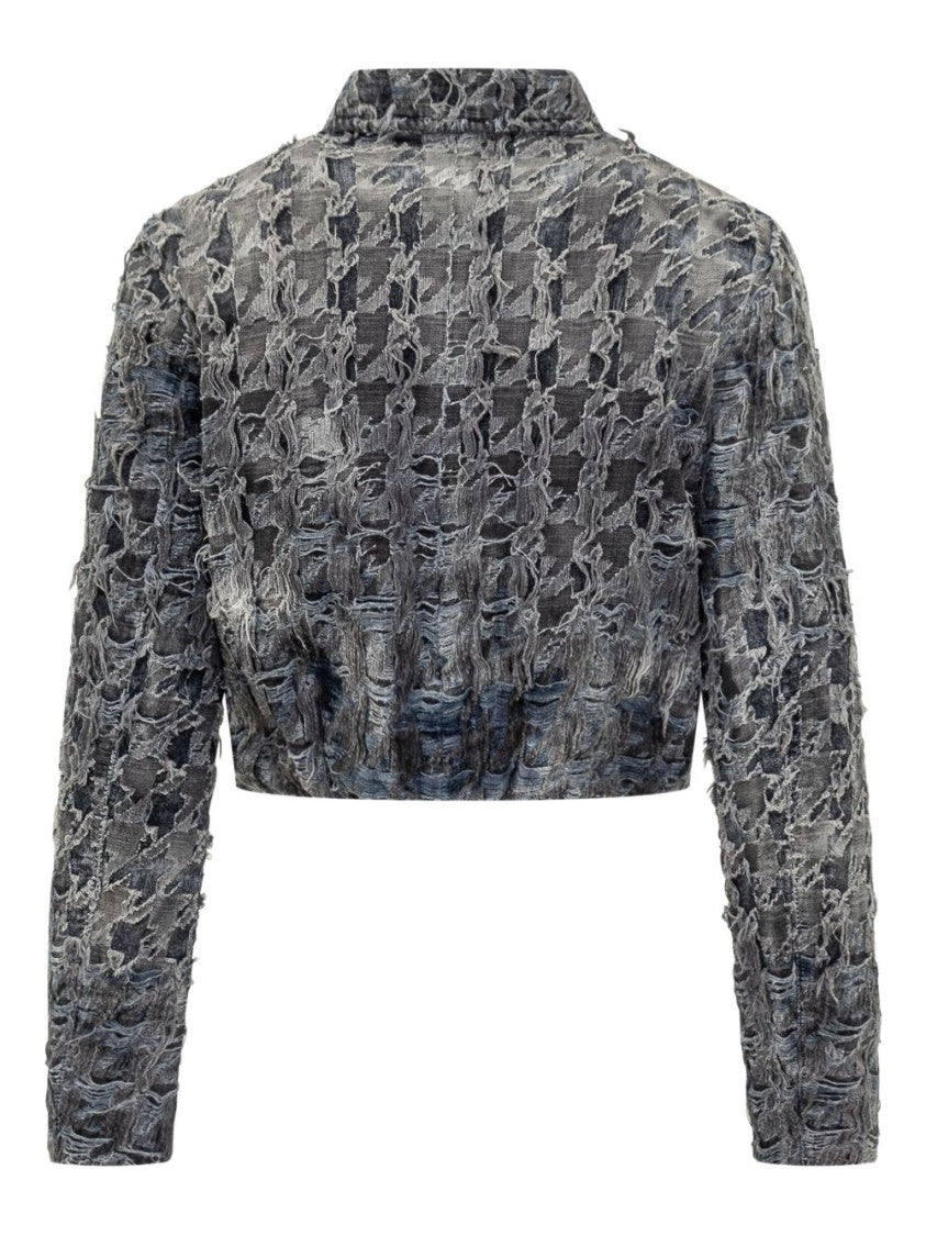 Diesel Cropped Black Jacket