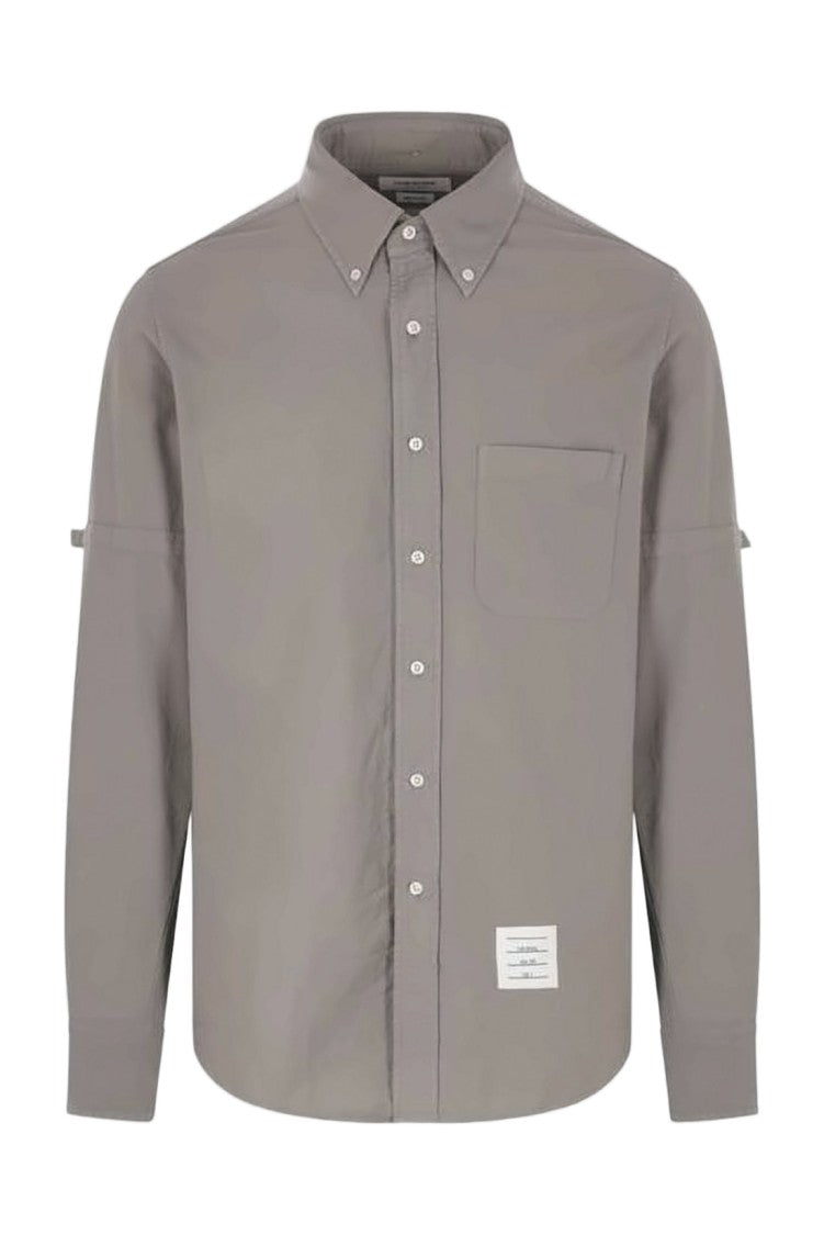 Thom Browne Structured Long-Sleeve Casual Shirt With Button-Down Collar