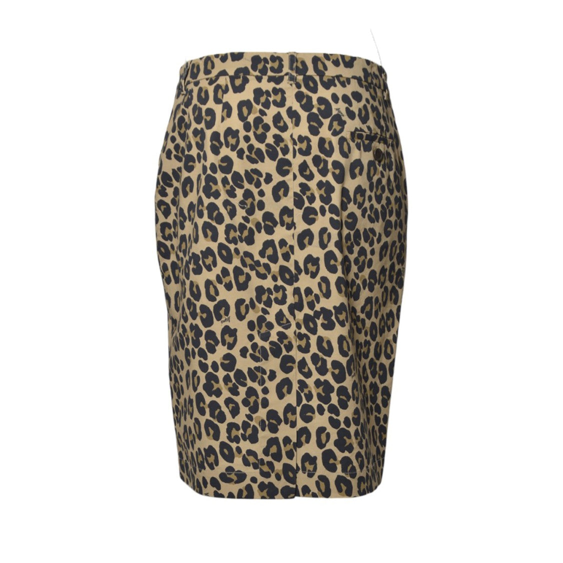 Aspesi Animal Print Cotton Midi Skirt