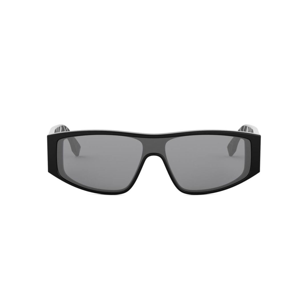 Fendi Fe40167i Matte Black Rectangular Frame Sunglasses
