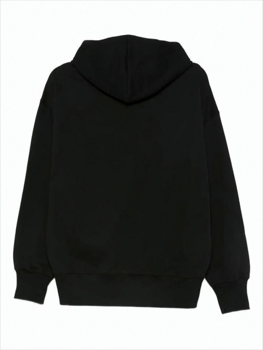 Msgm Relaxed-Fit Black Hooded Sweatshirt