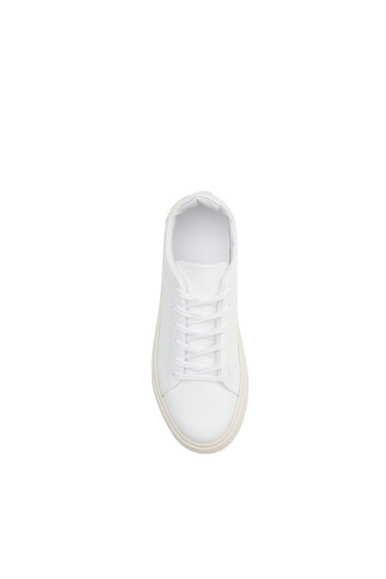 Pantofola D'oro White Calfskin Rubber Archival Footbed Sneakers