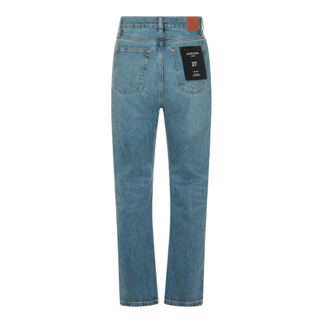 Anine Bing High-Waisted Straight-Leg Jeans With Classic Five-Pocket Design