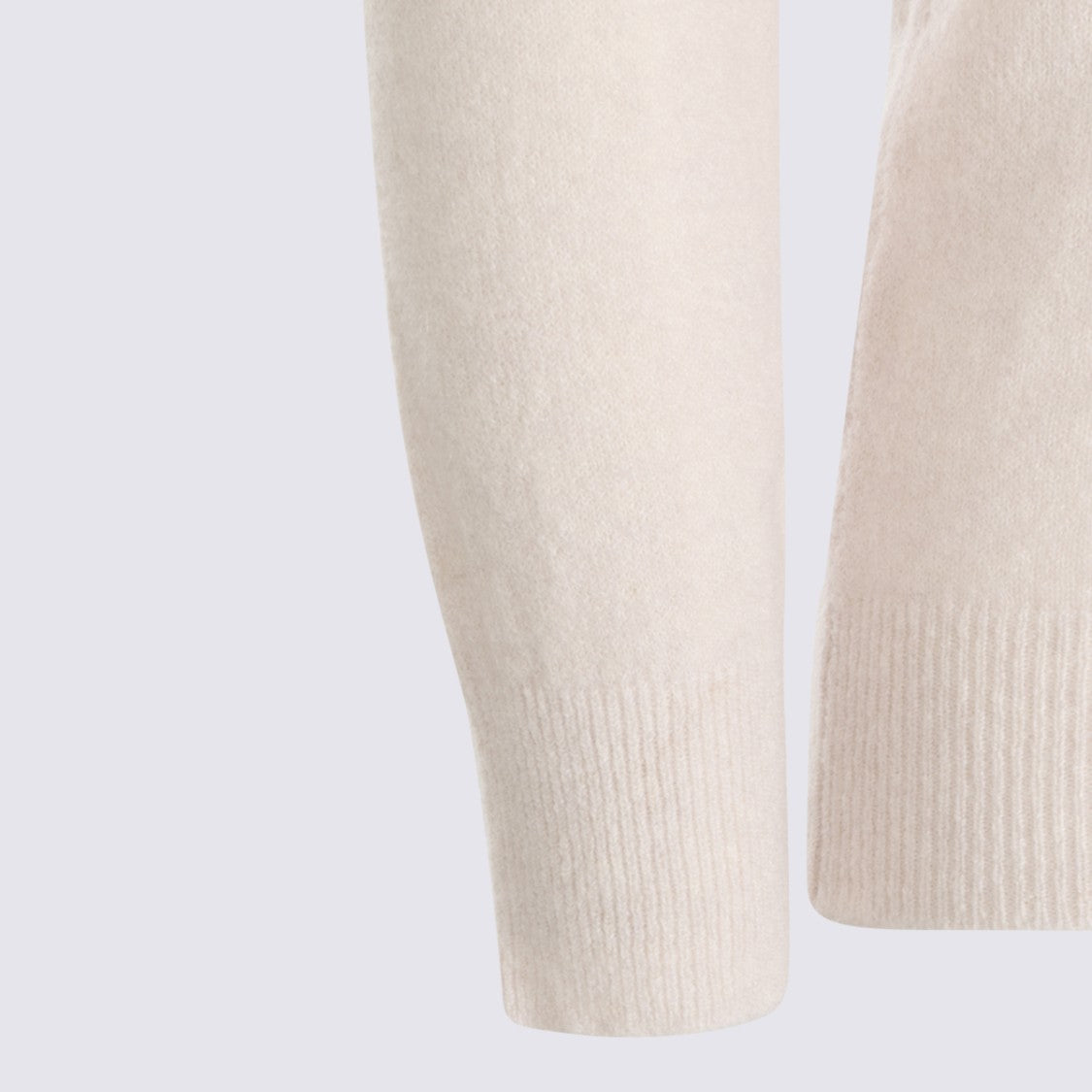 Altea V-Neck Wool Knitwear With Classic Collar And Ribbed Details
