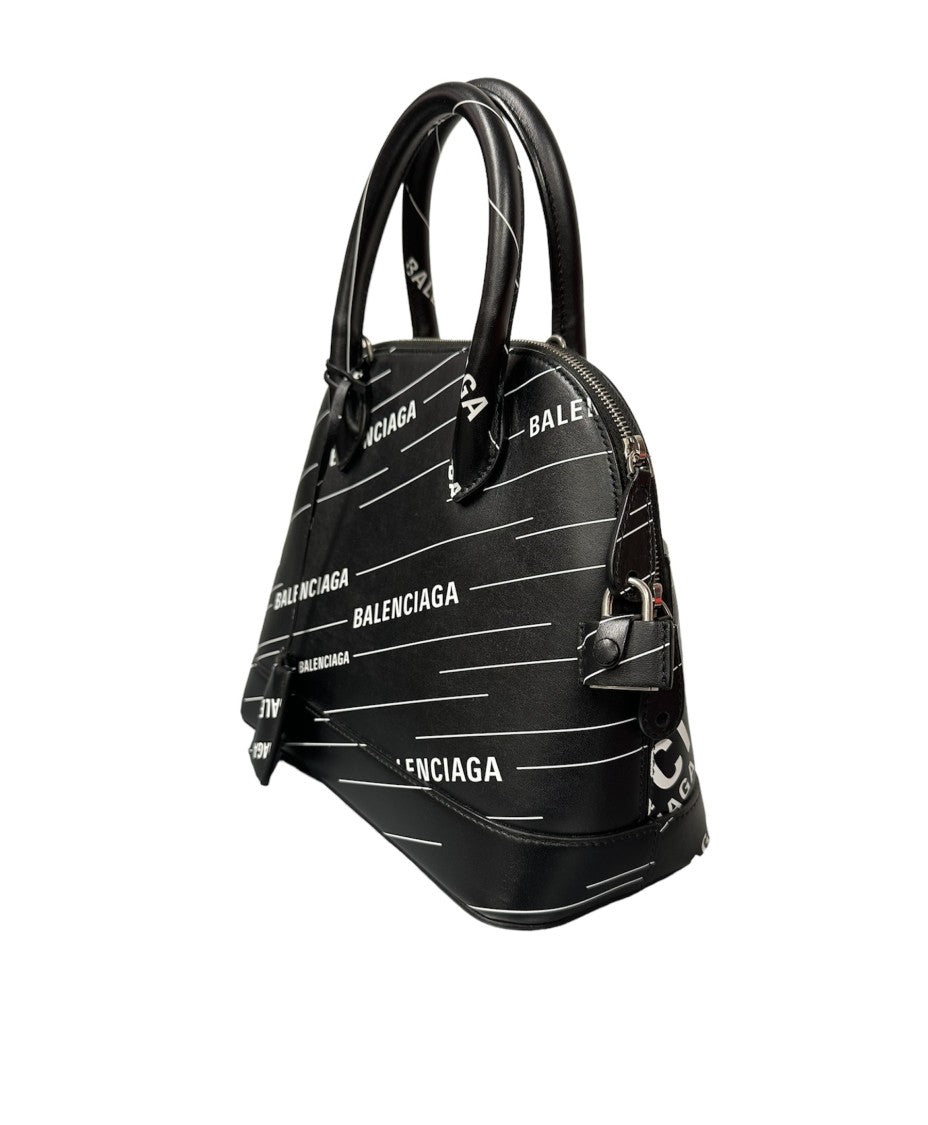 Balenciaga Structured Leather Shoulder Bag